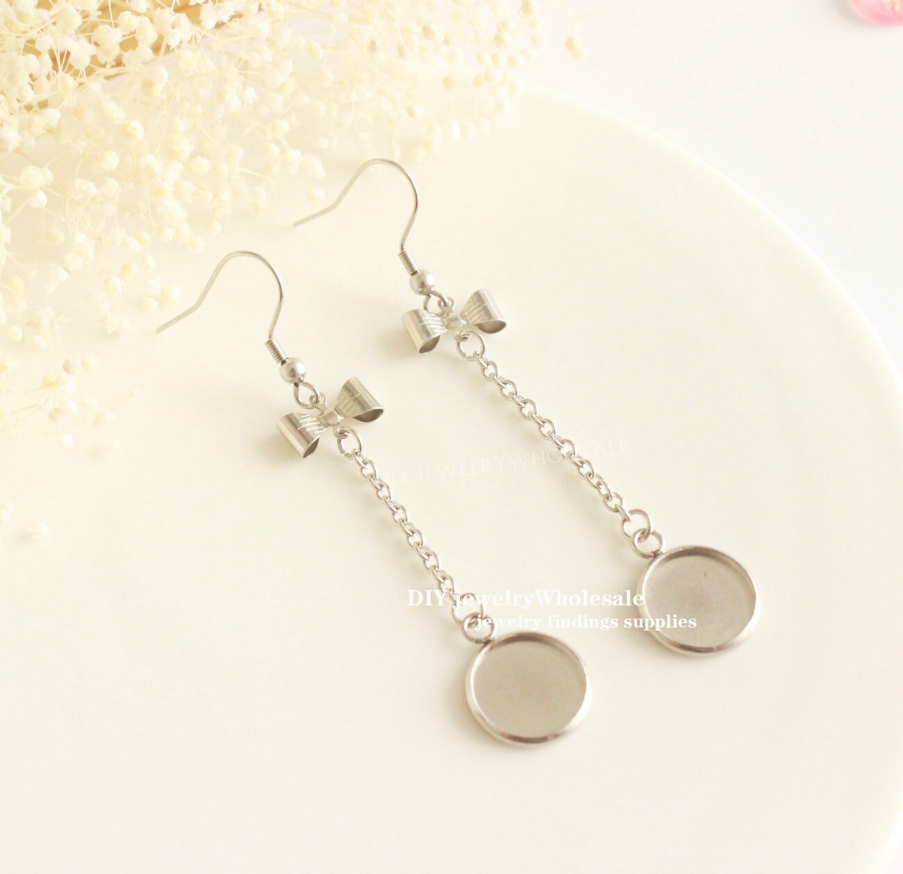 10pcs Stainless Steel Bezel Earring Kitshandmade Earring Etsy UK