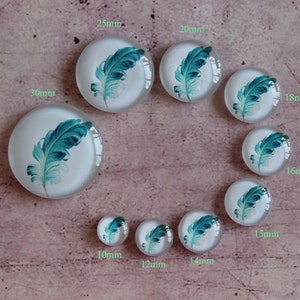 10pcs 12mm Handmade Photo Glass Cabochon - and can do 10mm 14mm 15mm 16mm 18mm 20mm 25mm 30mm Glass Cabs Cabochons -525X8