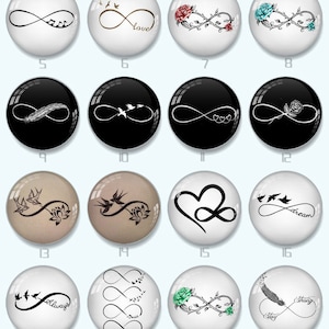 Love Handmade Round Photo glass Cabochons 8MM-58MM -xy863