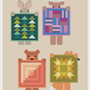 Show and Tell SMALL Quilt Kit Elizabeth Hartman Includes fabric for top & binding Pattern OPTIONAL All details in description 45" x 57"