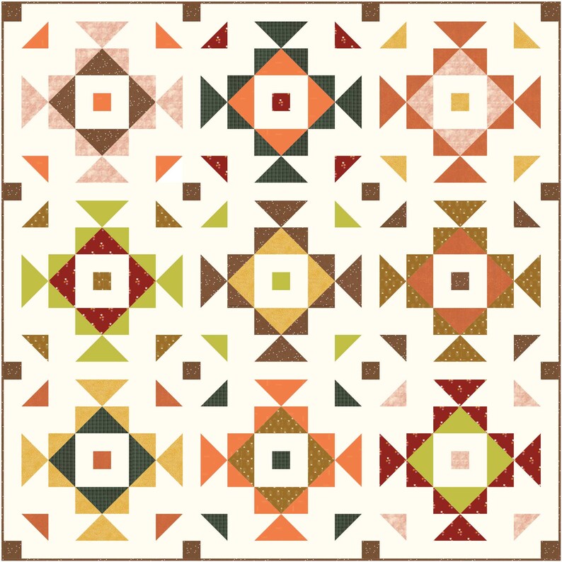 Swizzle Modern Geometric Quilt Pattern by Mandi Persell of Sewcial ...