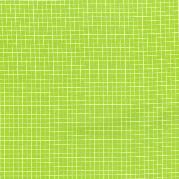 Geekery Lime Green Graph Paper Fabric RJR Fabrics 100 Etsy