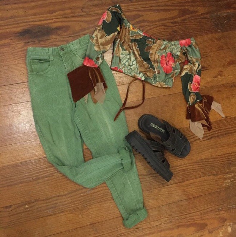 high 90s stretch jeans