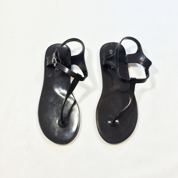 jelly two strap sandals