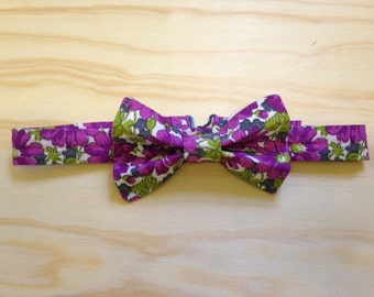 Spring floral bowtie