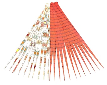 Paper Bead Multicolor Precut Strips Make Paper Bead works with Roller Quilling Tool Double Sided Half Inch or 1 Inch Wide Triangle Shape