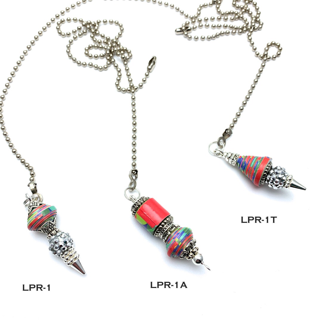 Ceiling Fan Pull Chain With Stainless Steel Chain Decorative Etsy