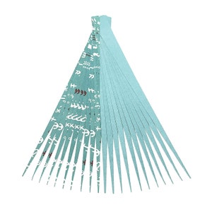 Paper Strips Double Sided Precut Half Inch or 1 Inch Triangle Shaped Paper Bead Strips Make Paper Beads Works with Slotted Bead Roller Tool