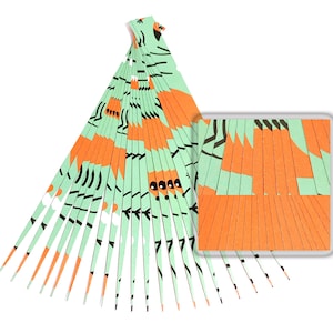Paper Bead Strips Double Sided Half Inch or 1 Inch Paper Strips for Making Paper Beads and other Paper Crafts Works with Slotted Bead Roller
