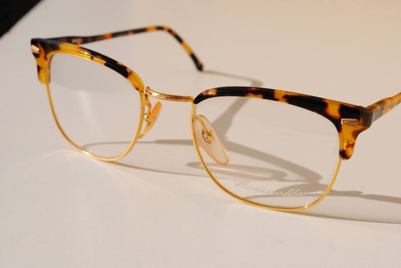 Rare Clubmaster Style Vintage Eyeglasses Frames by Nouvelle Etsy