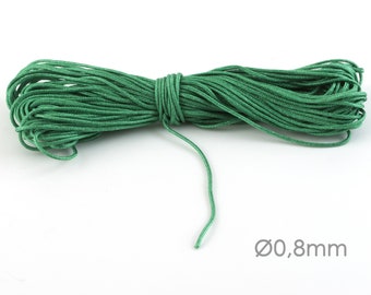 10m Makramee Band Schmuck Kordel Ø 0,5mm Hellgrau Flechten Knoten Kumihimo