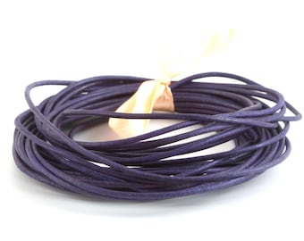 0.75 EUR/meter 5 m goat leather strap leather strap leather cord vintage purple ø1.5 mm soft dimensionally stable