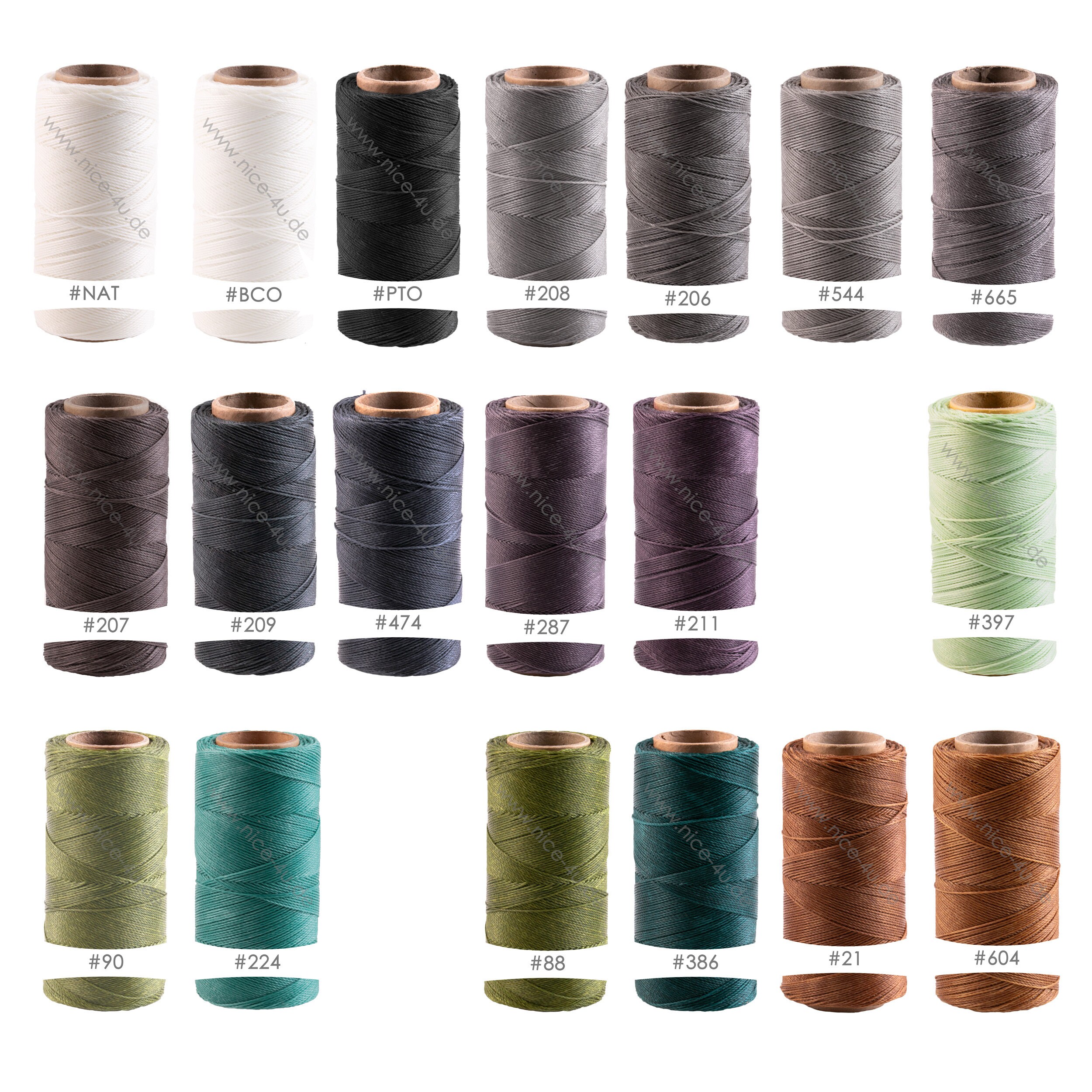 0,16 EUR/Meter 10 m Linhasita® waxed polyester yarn Ø0,75 mm Macramé …
