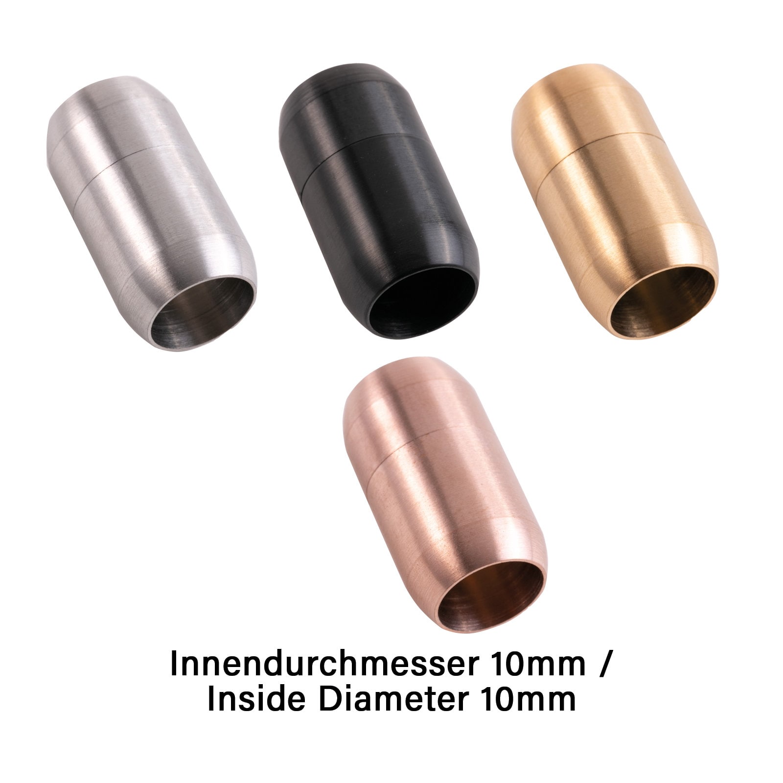 1 Magnet-Verschluss Ø 28x11mm zum Kleben - silberfarben