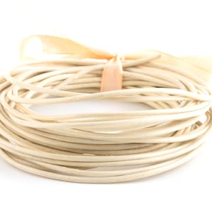 0.75 EUR/meter 5 m goat leather strap leather cord chamois ø1.5 mm soft dimensionally stable