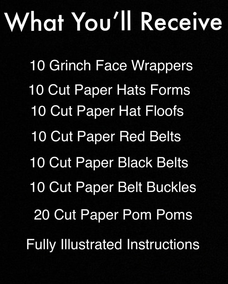 Grinch Bars DIY Favor Kit Pack of 10 Candy Bar Wrappers Etsy