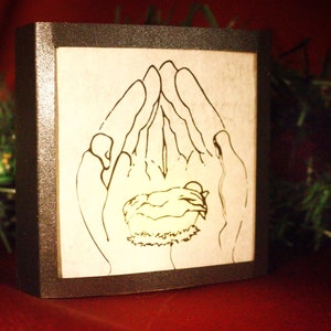 Palm of His Hand Nativity - Light Box Nativity