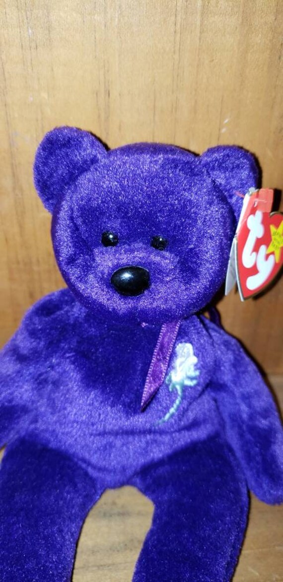 purple princess diana beanie baby