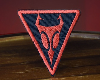 Irken invasion insignia - Invader Zim - Shiny Metallic Embroidered.