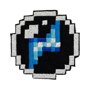 Lightning Weapon Icon - Gunstar Heroes - Shiny Metallic Embroidered Patch