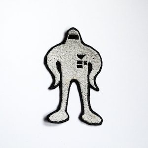 Starman - Iron on patch - Shiny Metallic Embroidered.   Earthbound patch.