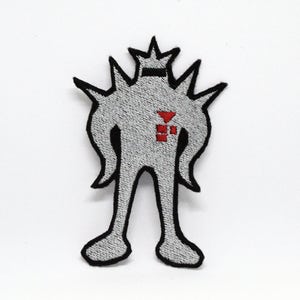 Starman Deluxe - Iron on patch - Shiny Metallic Embroidered.   Earthbound patch.