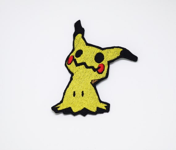 Mimikyu Iron on Patch Shiny Metallic Embroidered. Pokemon 