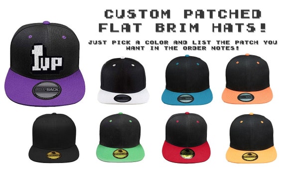 embroidered flat brim hats