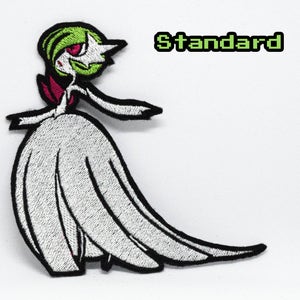 Mega Gardevoir - Strykmärke - Glänsande metalliskt broderat. Pokémon-märke.