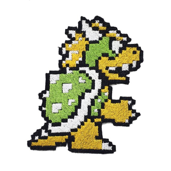 Nintendo Patch Super Mario Characters Embroidered 8Bit Iron-On