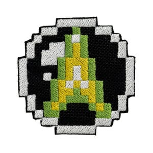 Chaser Weapon Icon - Gunstar Heroes - Shiny Metallic Embroidered Patch