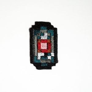 Magicite - Final Fantasy 6 - Iron on patch - Shiny Metallic Embroidered.  8 bit.