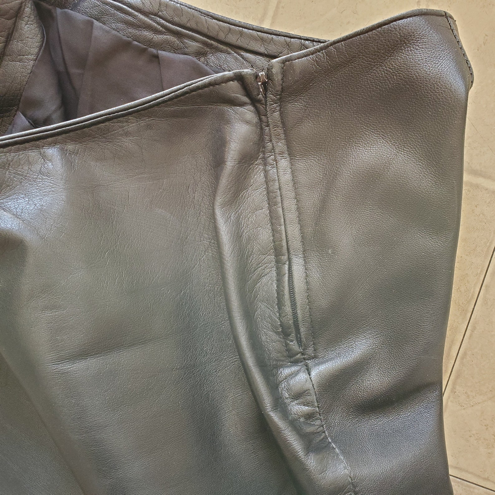 VINTAGE Danier Black Leather Pants Made in Canada Size 26 Etsy