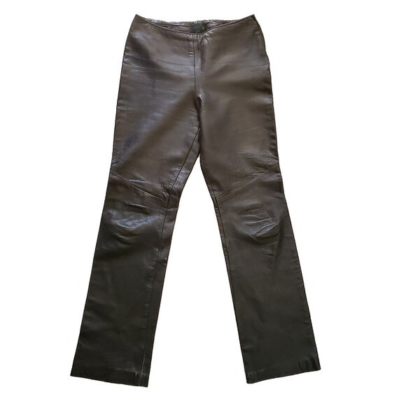 VINTAGE Danier Black Leather Pants Made 
