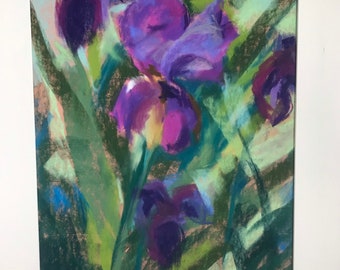 Pastel, impresión de iris púrpura