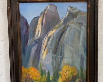 Vista del valle de Yosemite en otoño