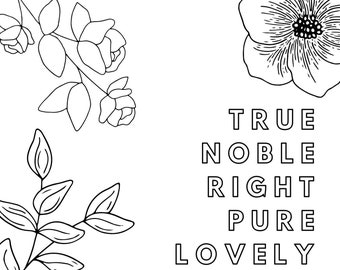 Coloring Page - Philippians 4:8