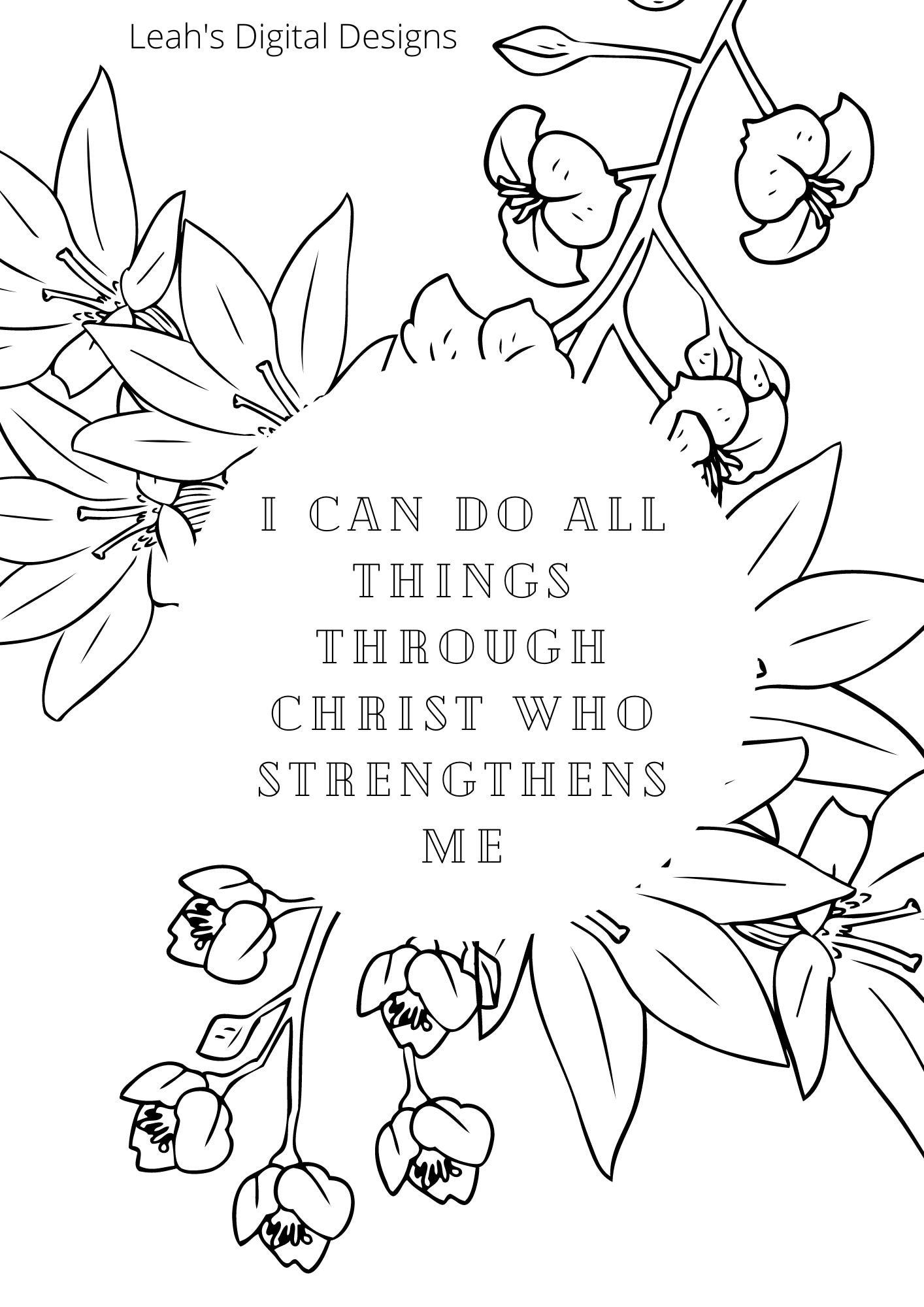 Philippians Coloring Sketch Coloring Page