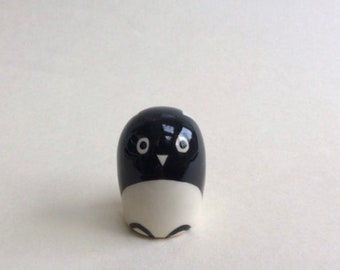 Penguin pottery gift. A unique handmade ceramic present individually hand painted for any occasion.
