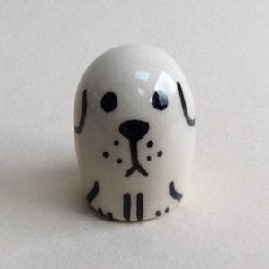 Hand Painted Labrador Pottery Gift: Unique Dog Lover Decor