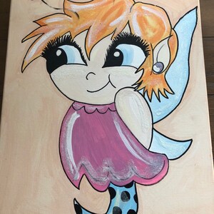 Little Shy Secret Fairy canvas.