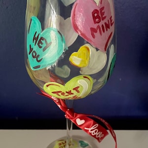 Valentines Sweet tart..Love heart glass