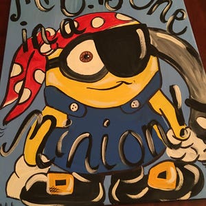 Minion personalized canvas