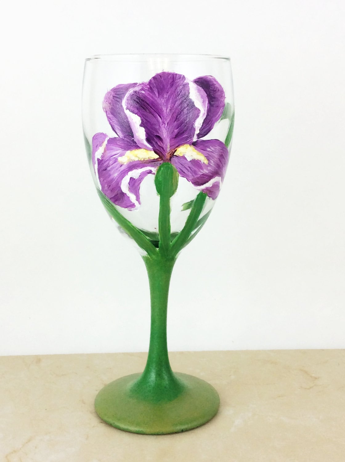 flower wine glasses painted wine glasses wine glasses gift for