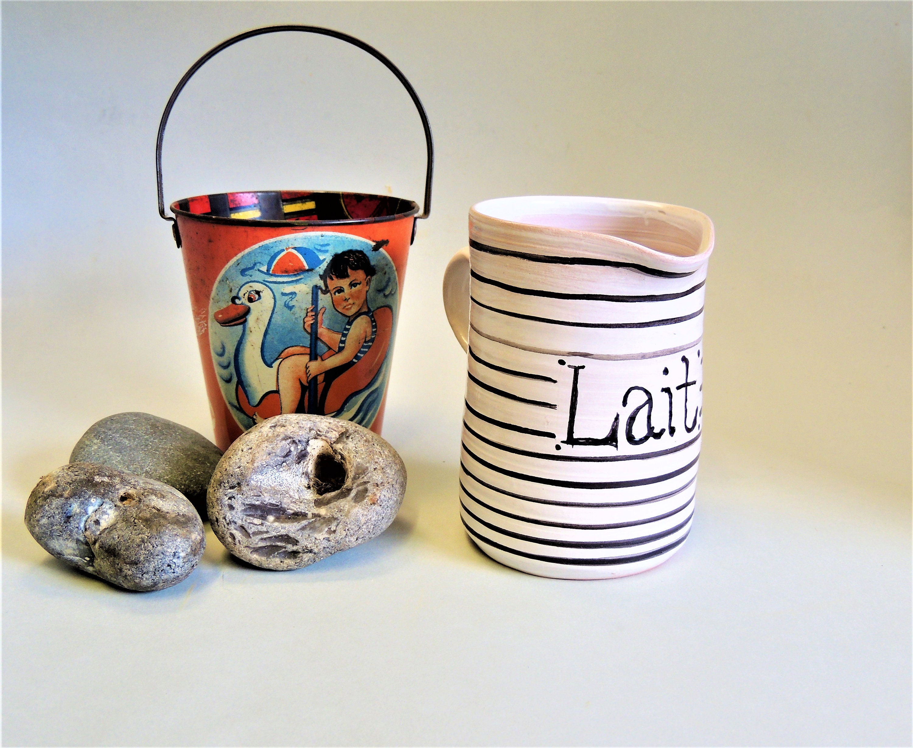 Pot à Lait , Rayé La Française