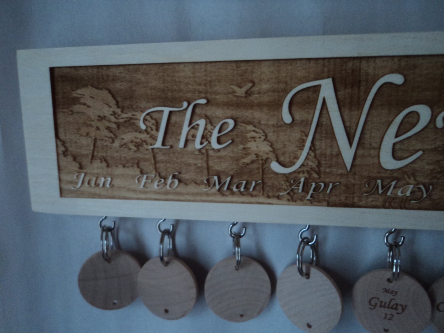 Customized and engraved family celebration Board with multi layers of…