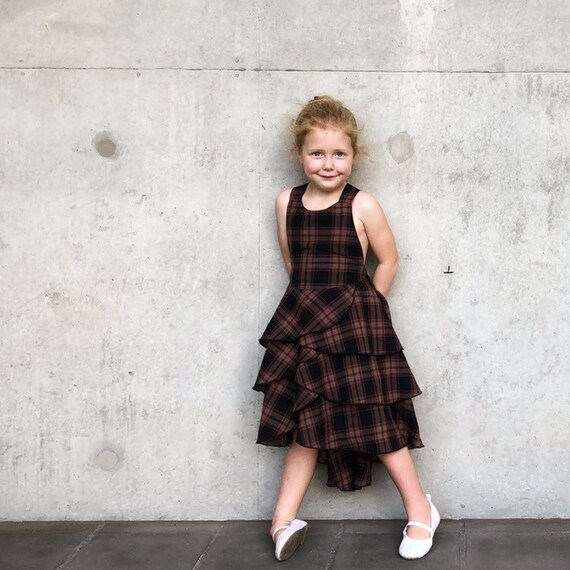 Girls Black Gingham Plaid Christmas and Birthday Party Dress - Etsy Girls Black Gingham Plaid Christmas and Birthday Party Dress - Etsy
