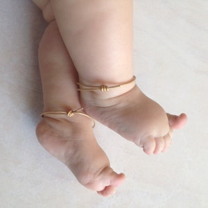 Golden Baby Anklet Cuffs image 1