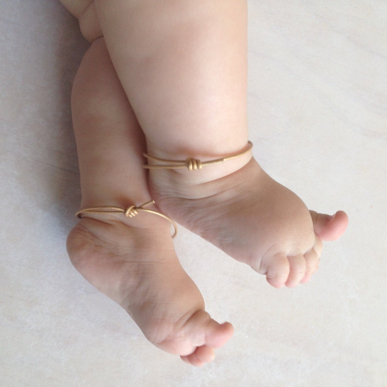 Golden Baby Anklet Cuffs image 1