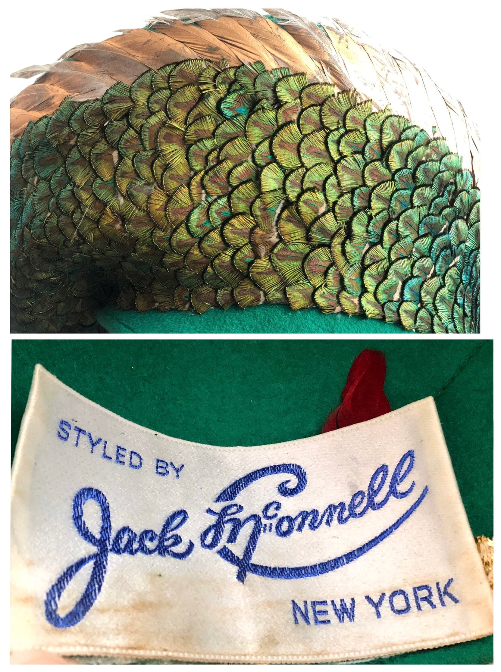Glamorous Totally Feathered Formal Dress Hat by Jack McConnell ❤️sold❤️Oh the dreams that come our way!!! This 1960s  main image 2